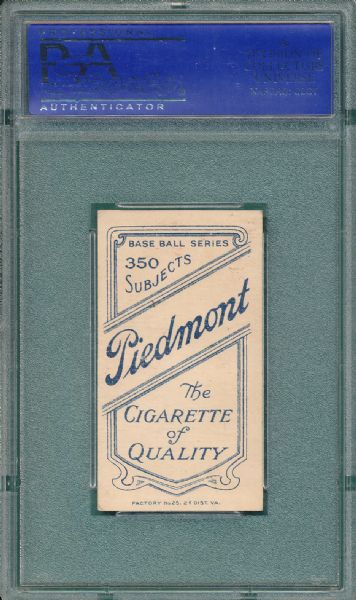 1909-1911 T206 Wright Piedmont Cigarettes PSA 6