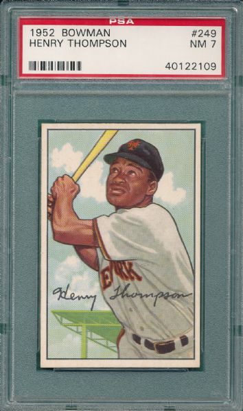 1952 Bowman #249 Henry Thompson PSA 7 *High Number*