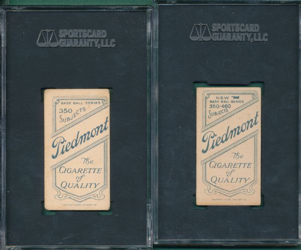 1909-1911 T206 Herzog & Mattern, Boston Doves (2) Card Lot SGC 40