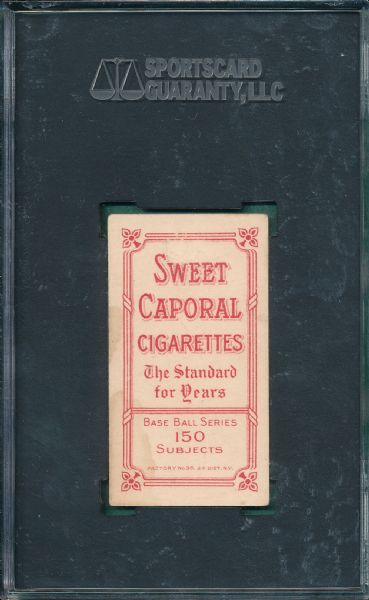 1909-1911 T206 Burch Sweet Caporal Cigarettes SGC 30