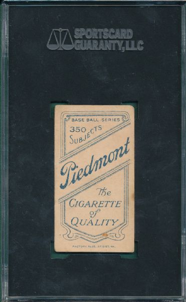 1909-1911 T206 Foster Piedmont Cigarettes SGC 40 *Southern League*