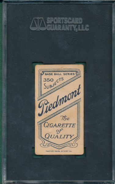 1909-1911 T206 Rockenfeld Piedmont Cigarettes SGC 20 *Southern League*