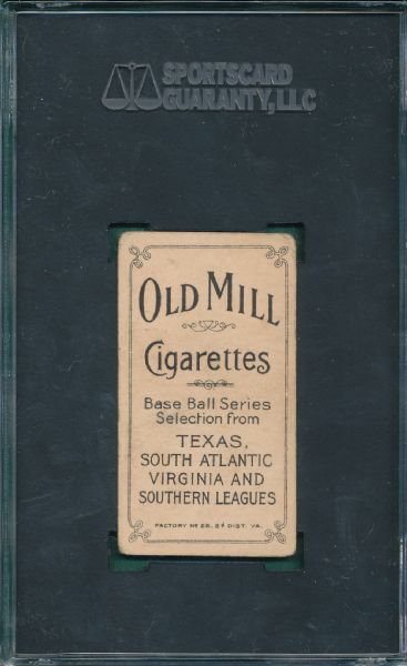 1909-1911 T206 Lipe Old Mill Cigarettes SGC 30 *Southern League*