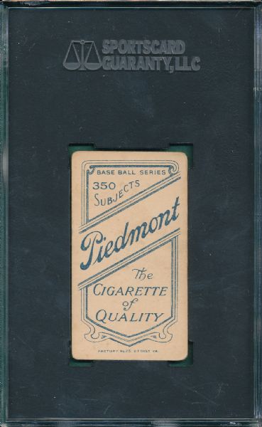 1909-1911 T206 Berger Piedmont Cigarettes SGC 45