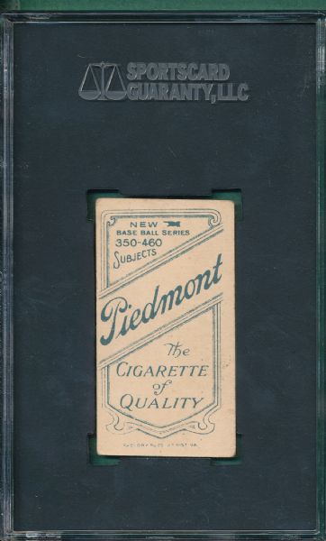 1909-1911 T206 Chase, Blue Portrait, Piedmont Cigarettes SGC 45