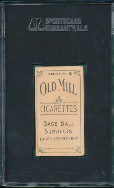 1910 T210-2 Schmidt Old Mill Cigarettes SGC 30