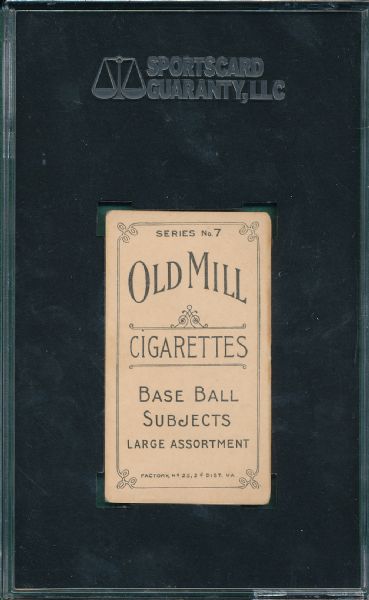 1910 T210-7 Phelan Old Mill Cigarettes SGC 30