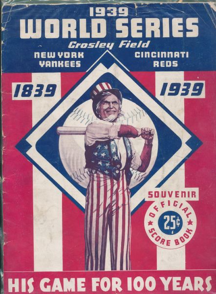 1939 Yankees Vs Reds World Series Program