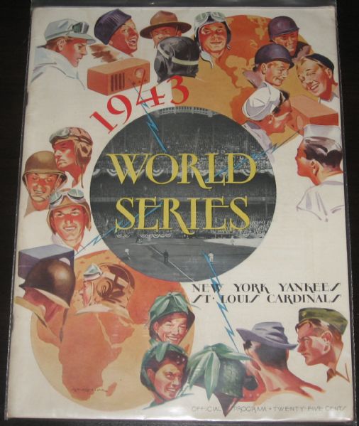 1943 Yankees Vs Cardinals World Series Program