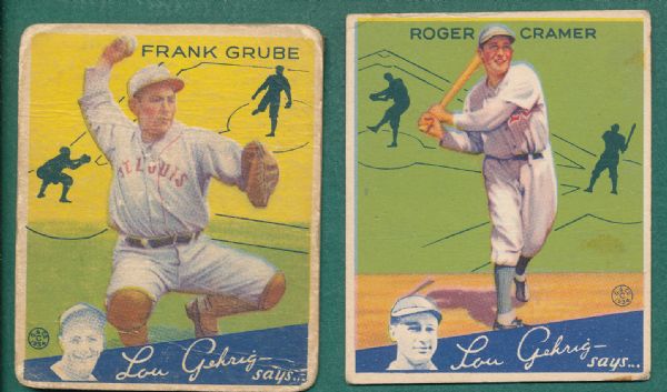 1934 Goudey #25 & #64 Lot of (2)