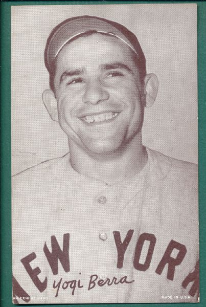 1947-66 Exhibits New York Yankees Lot of (3) Berra, Ford & 1955 Team