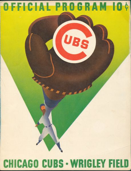 1950s Wrigley Field Official Programs Lot of (4) 
