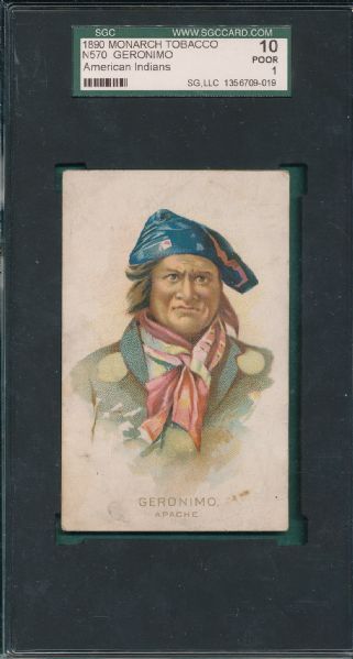 1890 N570 Geronimo Monarch Tobacco SGC 10