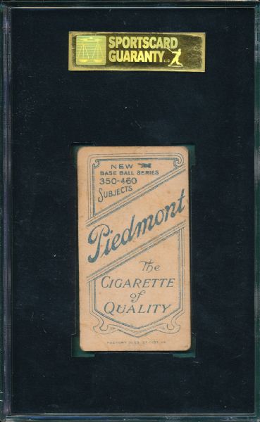 1909-1911 T206 Marquard, Follow Through, Piedmont Cigarettes SGC 10 