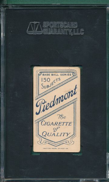 1909-1911 T206 Donlin, Fielding, Piedmont Cigarettes SGC 40