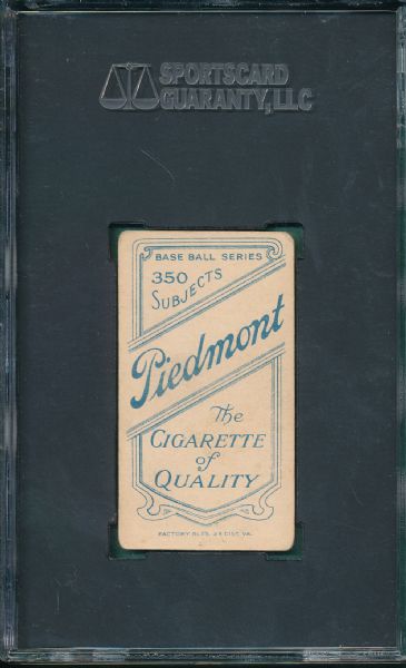 1909-1911 T206 Summers Piedmont Cigarettes SGC 40