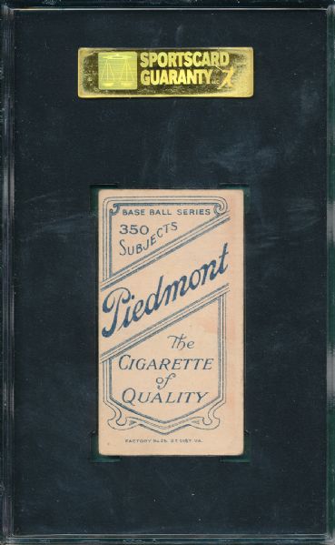 1909-1911 T206 Mullen, Portrait, Piedmont Cigarettes SGC 40