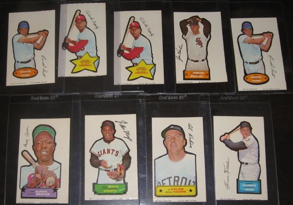 1968 Topps Action All Star Lot of (27) W/ Aaron, Mays, & Mantle