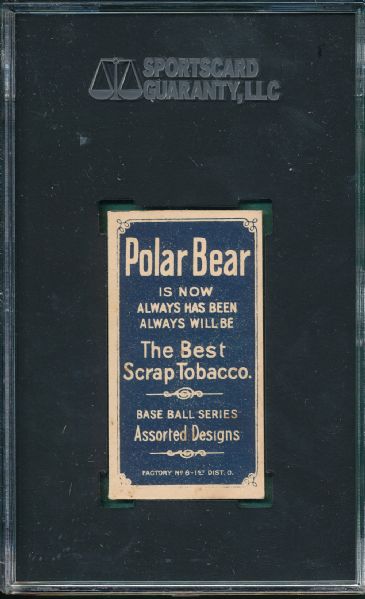 1909-1911 T206 Dessau Polar Bear Tobacco SGC Authentic