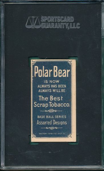 1909-1911 T206 White, Doc, Pitching, Polar Bear Tobacco SGC Authentic