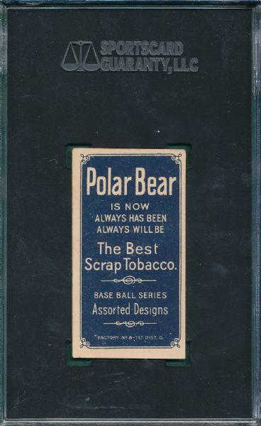 1909-1911 T206 Freeman Polar Bear Tobacco SGC Authentic
