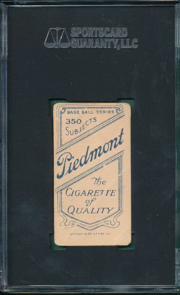 1909-1911 T206 McEleveen Piedmont Cigarettes SGC 20 *Miscut*
