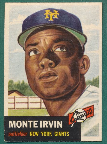 1953 Topps Lot (21) W/ Monte Irvin