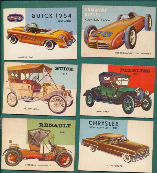 1954 Topps World of Wheels & 1961 Sports Cars,  Lot of (39)