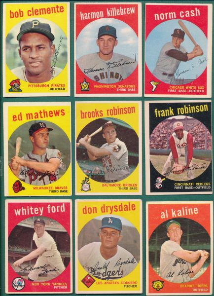 1959 Topps Baseball Complete Set of 572 Cards 