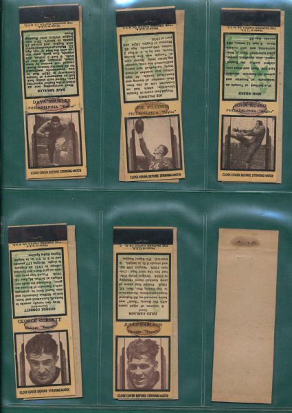 1930s-40s Diamond Matchbooks Football, Hockey, & Boxing Lot of (45) W/ Nagurski