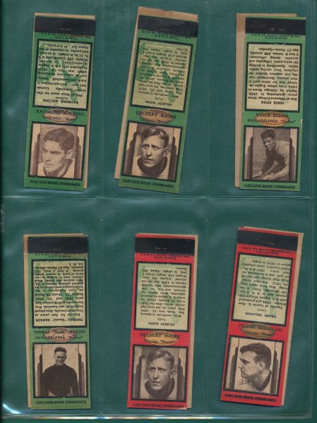 1930s-40s Diamond Matchbooks Football, Hockey, & Boxing Lot of (45) W/ Nagurski