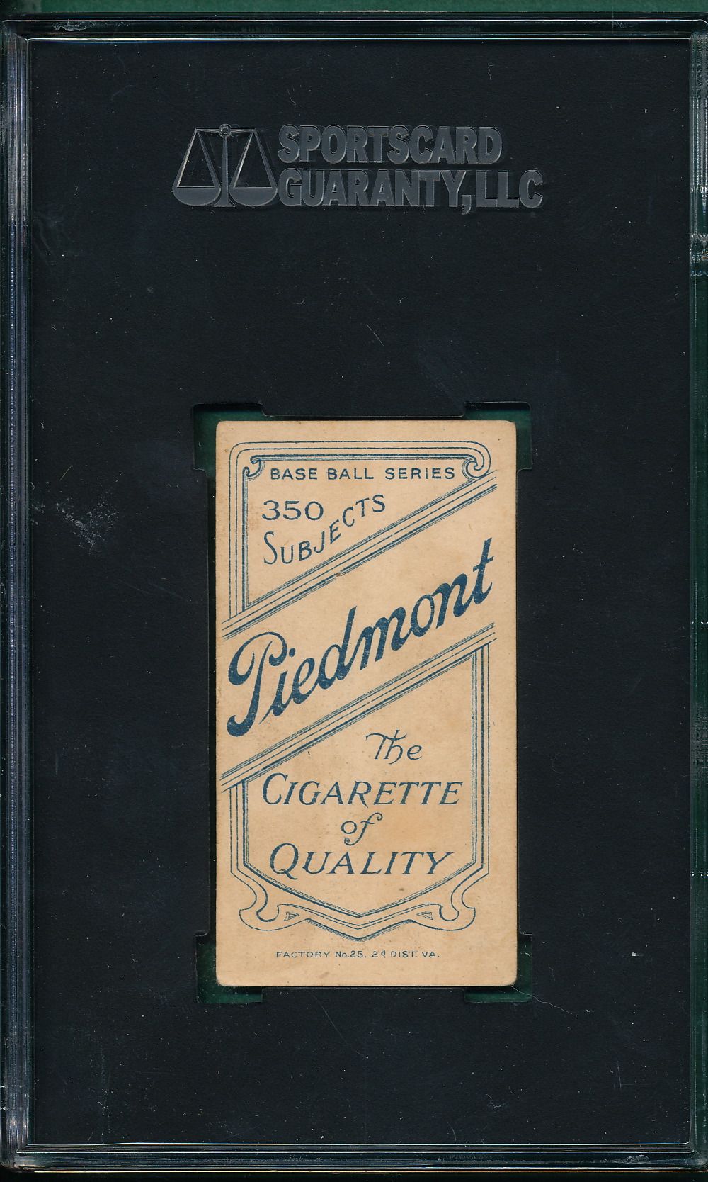 Lot Detail - 1909-1911 T206 Shannon Piedmont Cigarettes SGC 45