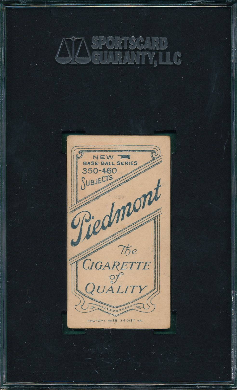 Lot Detail - 1909-1911 T206 Wheat Piedmont Cigarettes SGC 55