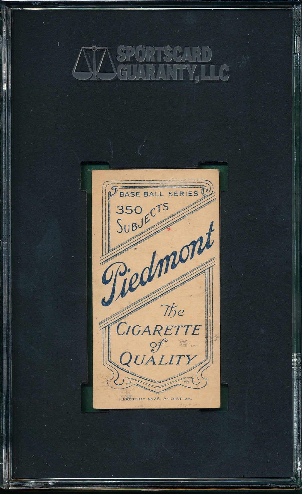 Lot Detail - 1909-1911 T206 Persons Piedmont Cigarettes SGC 45 ...