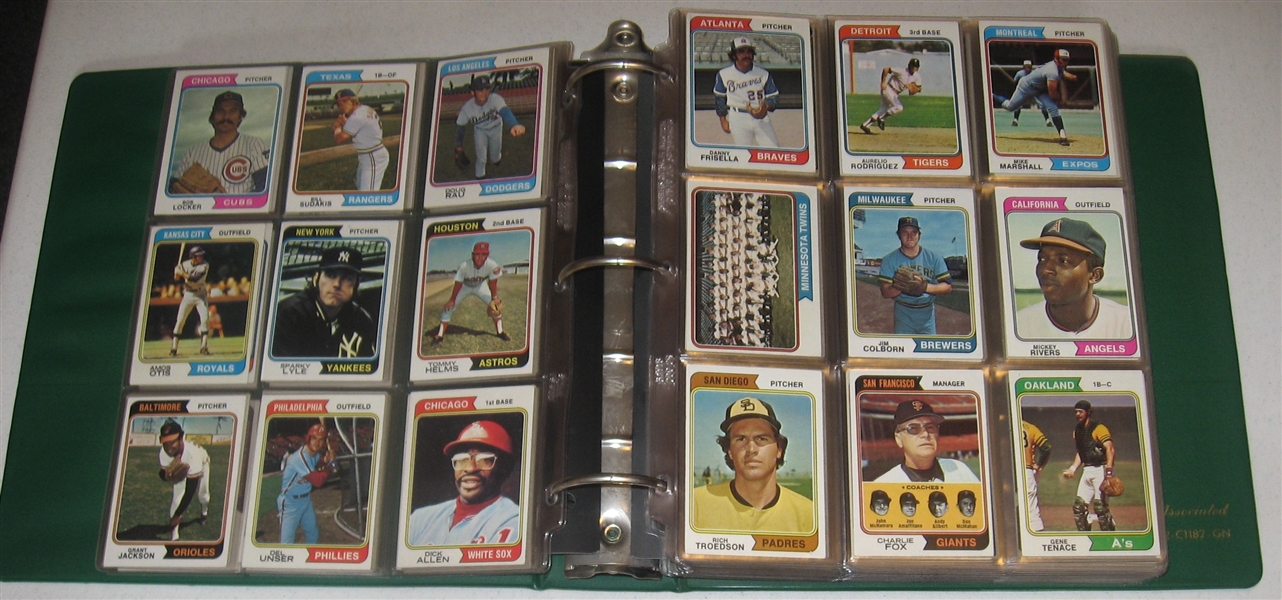 1974 Topps Baseball Complete Set (660) Plus Traded W/ Winfield, Rookie