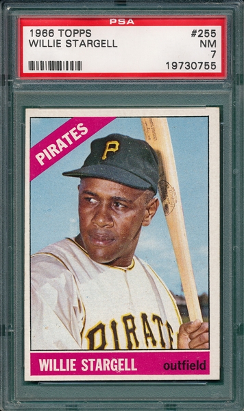 1966 Topps #255 Willie Stargell PSA 7