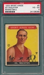 1933 Sports Kings #5 Ed Wachter PSA 4