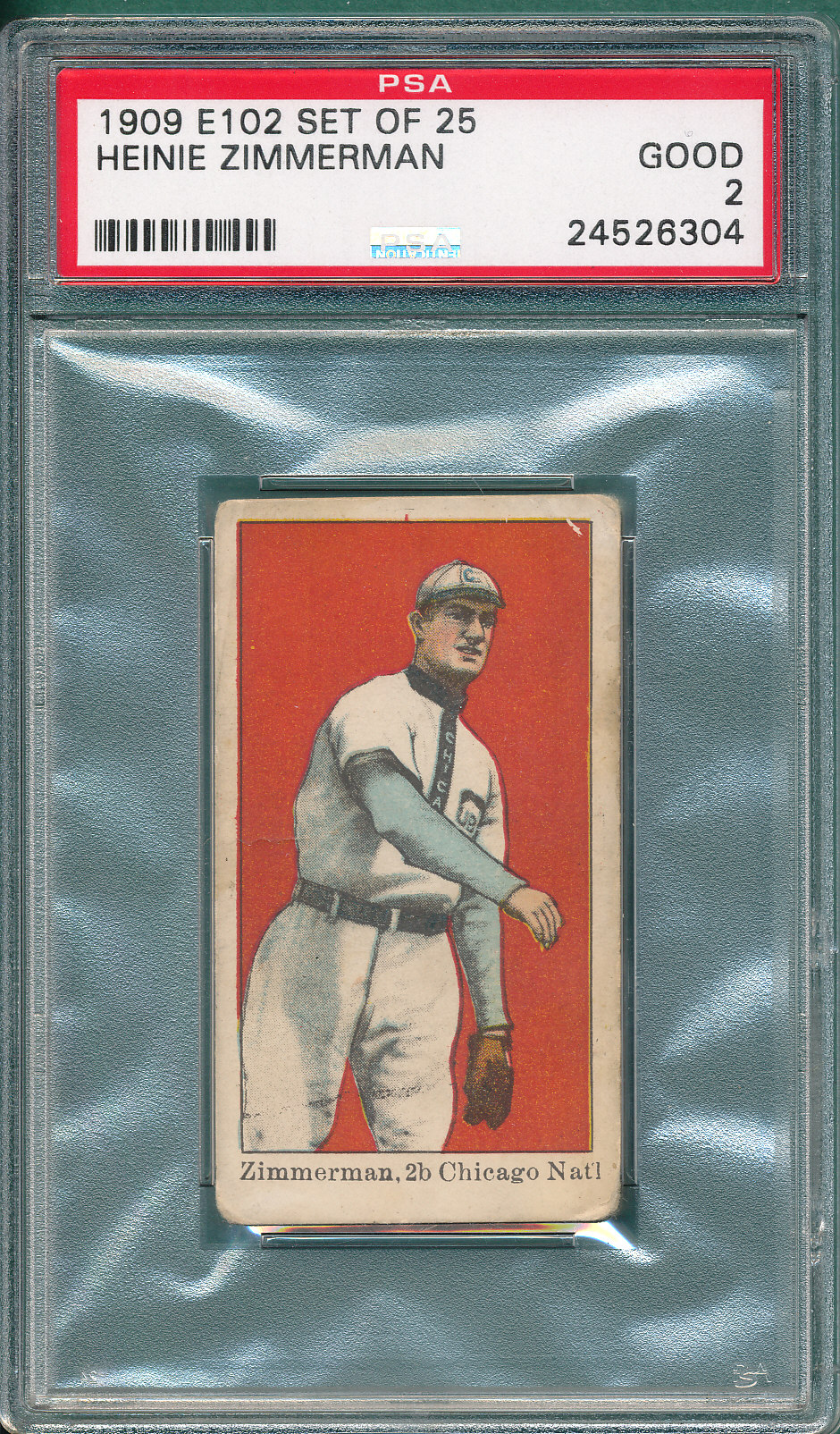 Lot Detail - 1909 E102 Zimmerman PSA 2