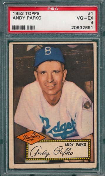 Lot Detail - 1952 Topps #1 Andy Pafko PSA 4