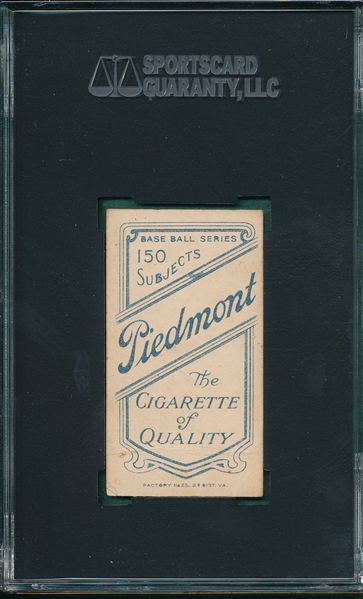 1909-1911 T206 Shaw, Al, Piedmont Cigarettes SGC 30 