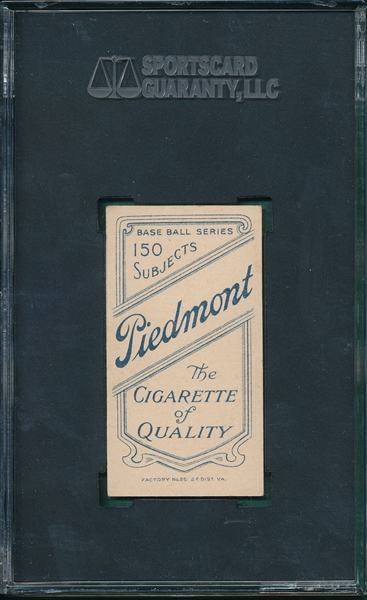 1909-1911 T206 Oldring, Fielding, Piedmont Cigarettes SGC 70 