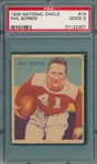 1935 National Chicle Football #14 Phil Sorboe PSA 2