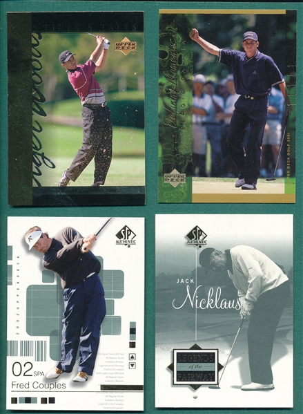 2001/02 UD/SP Authentic Golf Lot of (35) W/ (19) Tiger Woods