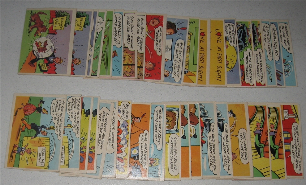1957 Topps Goofy Postcards Lot of (42)