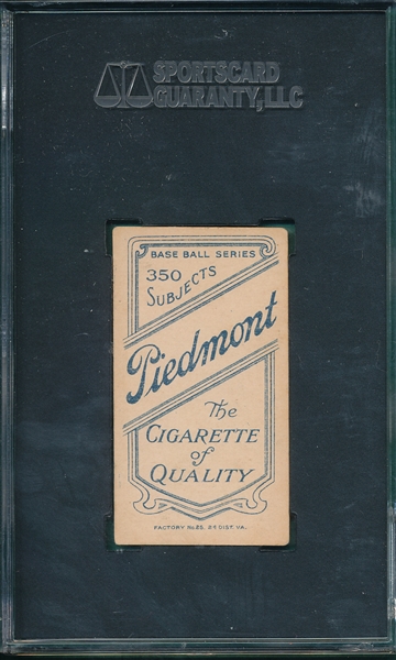 1909-1911 T206 Jackson Piedmont Cigarettes SGC 50