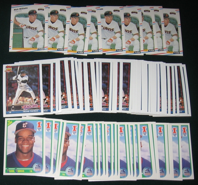 1990s Frank Thomas Lot of (153) W/ Rookie Cards