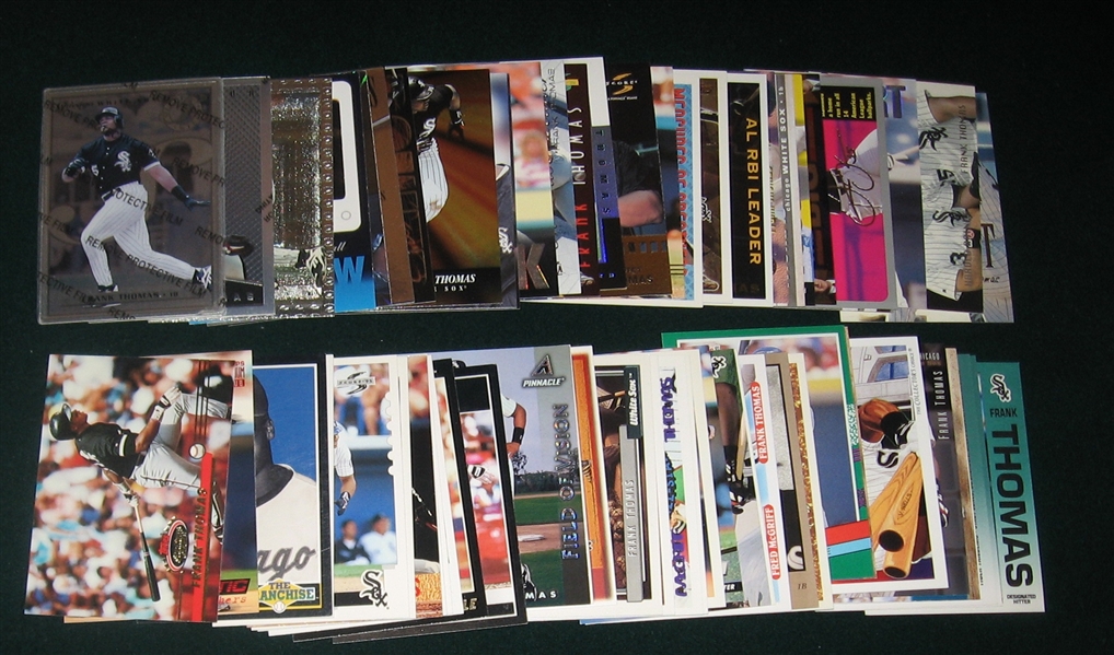 1990s Frank Thomas Lot of (153) W/ Rookie Cards