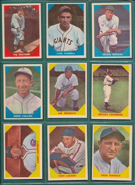 1960-61 Fleer Baseball Greats Lot of (24)