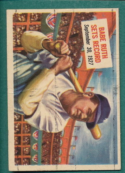 1954 Topps Scoop #41 Babe Ruth