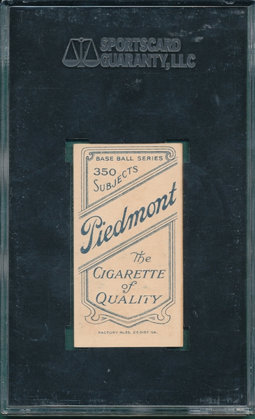 1909-1911 T206 Scott Piedmont Cigarettes SGC 70